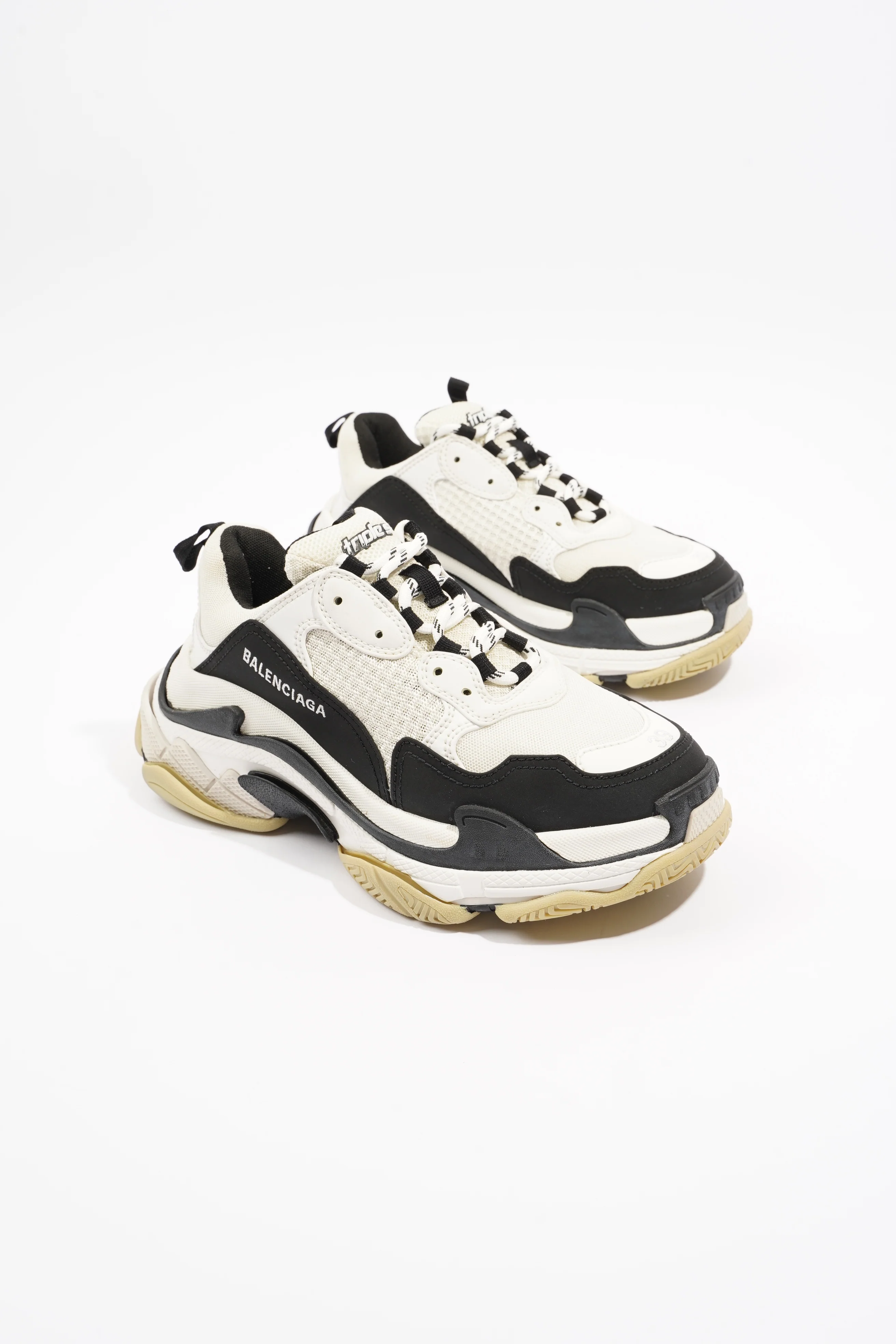 Balenciaga Triple S White / Black Mesh EU 39 UK 6