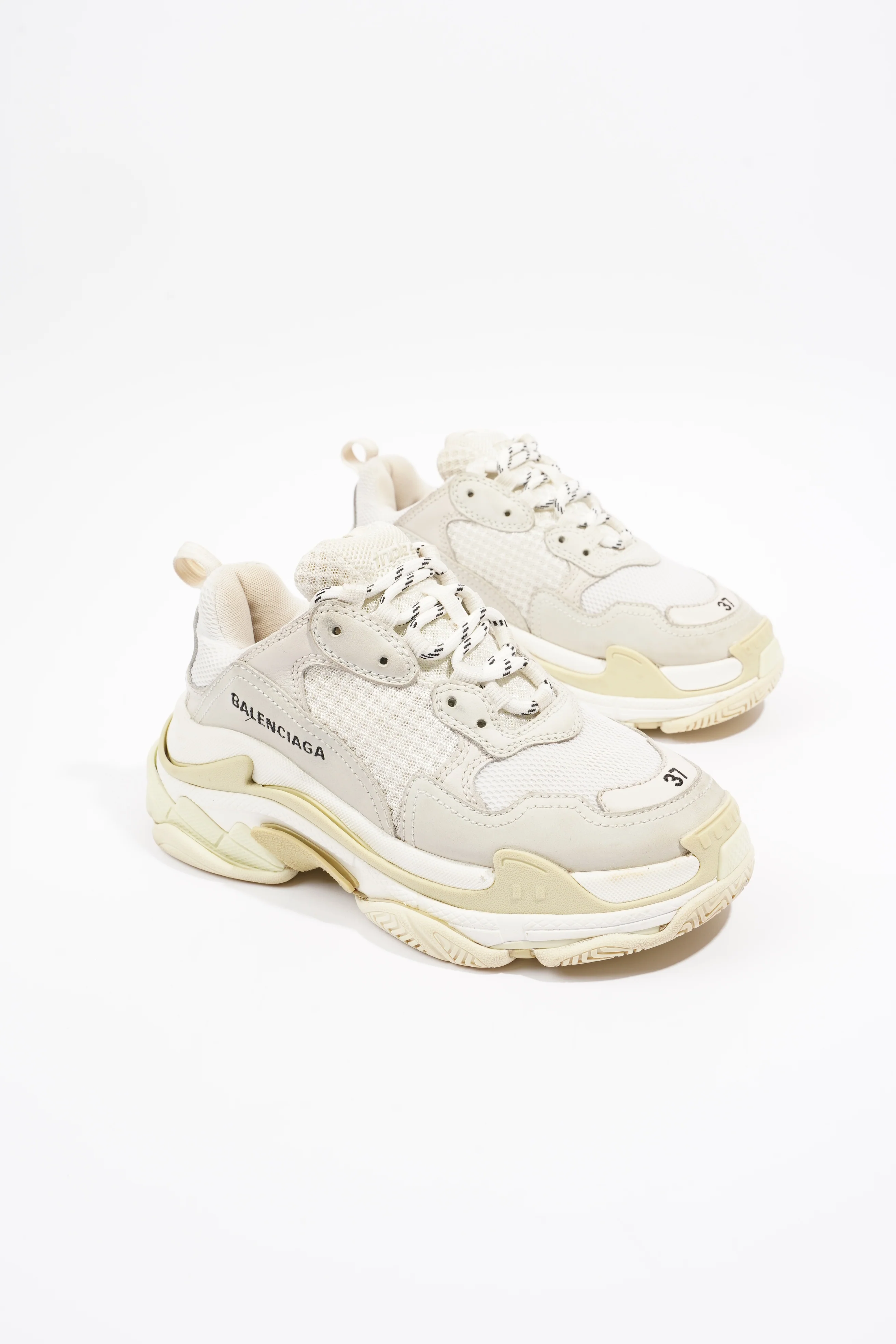 Balenciaga Triple S White / Cream Mesh EU 37 UK 4