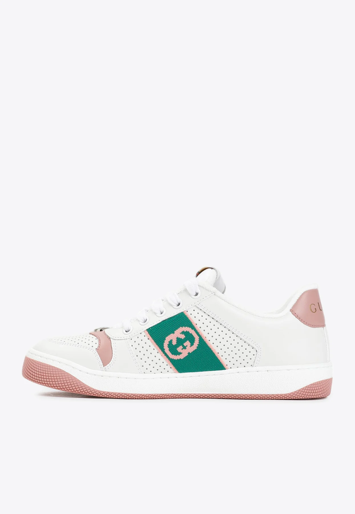 Gucci Screener Low-Top Leather Sneakers