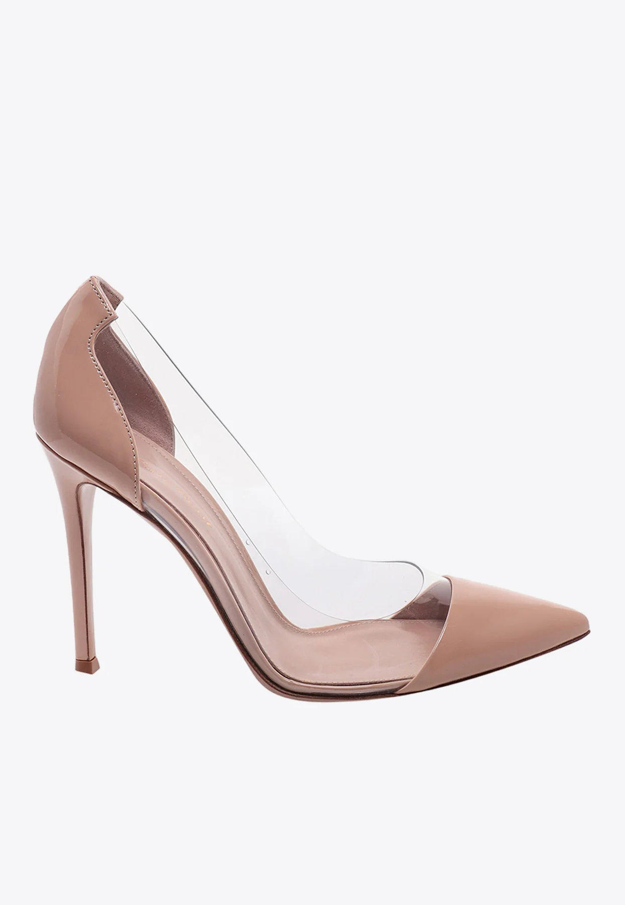 Gianvito Rossi Plexi 105 Patent Leather Pumps