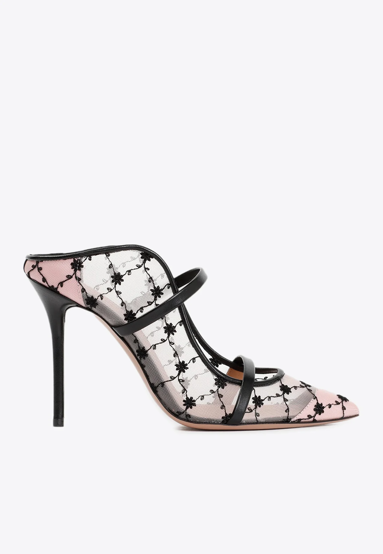 Malone Souliers Maureen 100 Floral Mesh Mules