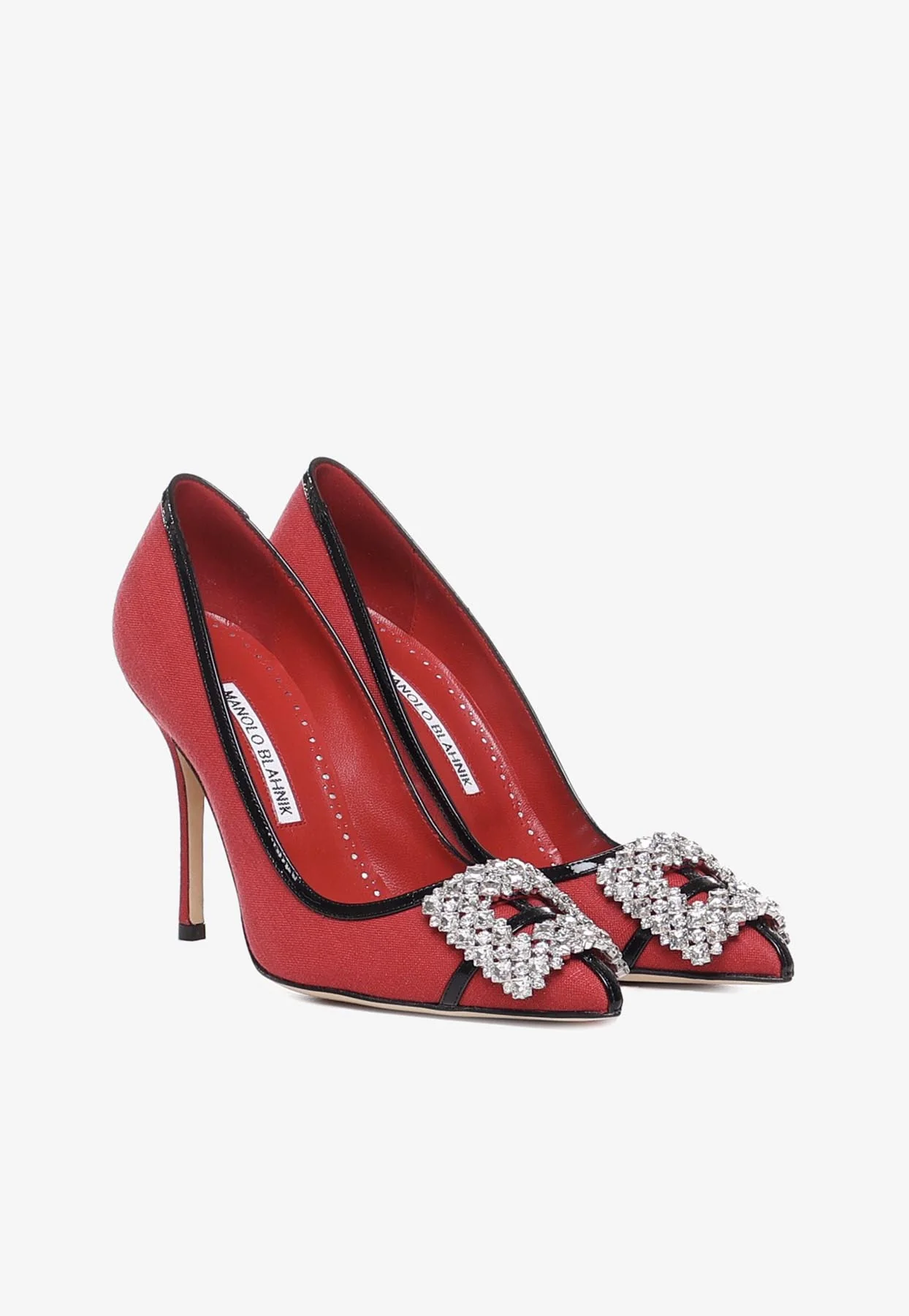 Manolo Blahnik Tuberian 105 Linen Pumps