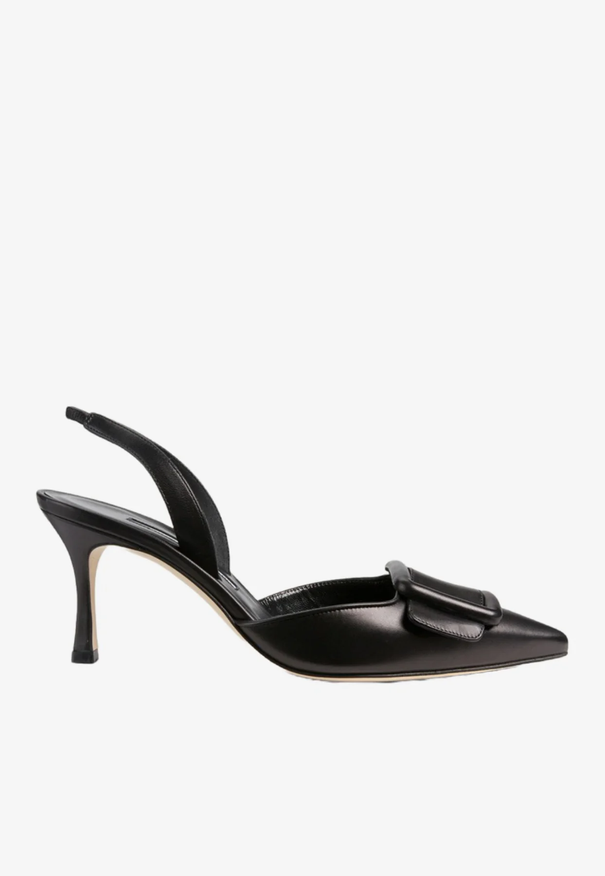 Manolo Blahnik Maysli 70 Nappa Leather Slingback Pumps