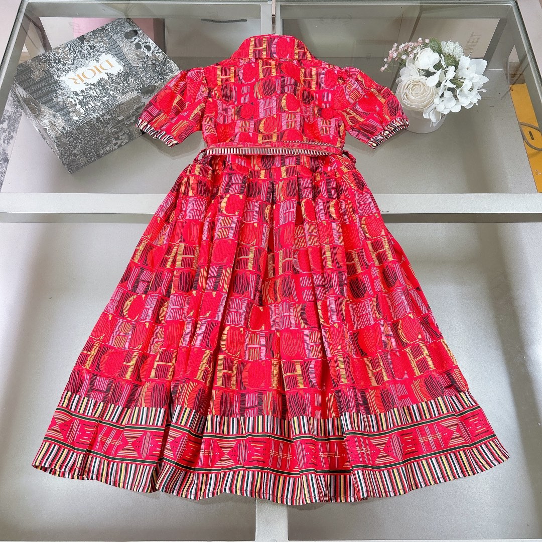 C&H Carolina Herrera Spring and Summer Girls Skirt Set Kids Children Clothing