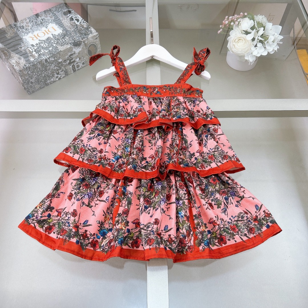 D&G spring and summer girls skirt suit Kids Children Clothing