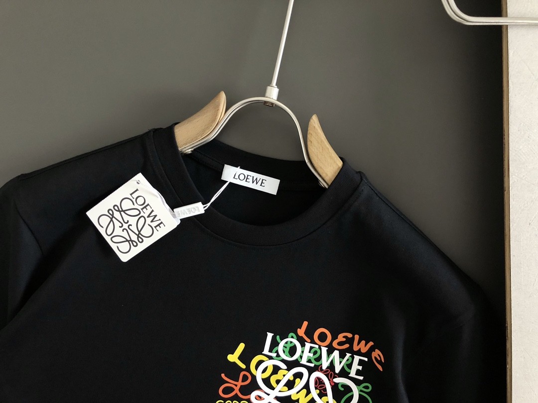 LOEWE Multi-logo color fusion T-shirt series