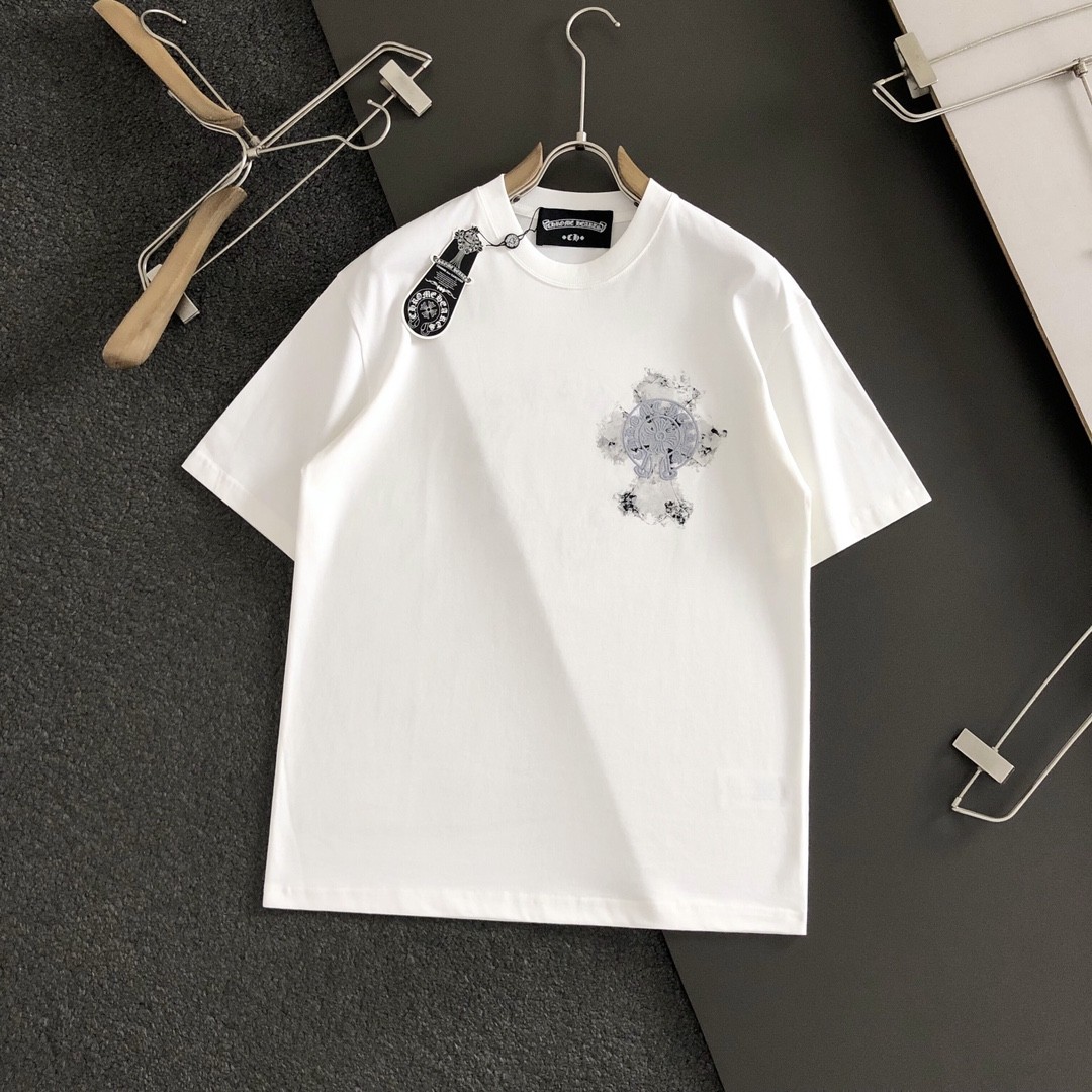 Chrome Hearts Daub print blended with light embroidery t-shirt