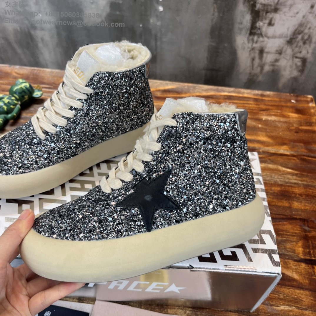 Golden Goose GGDB High Tops Sneakers leopard Women Men 895