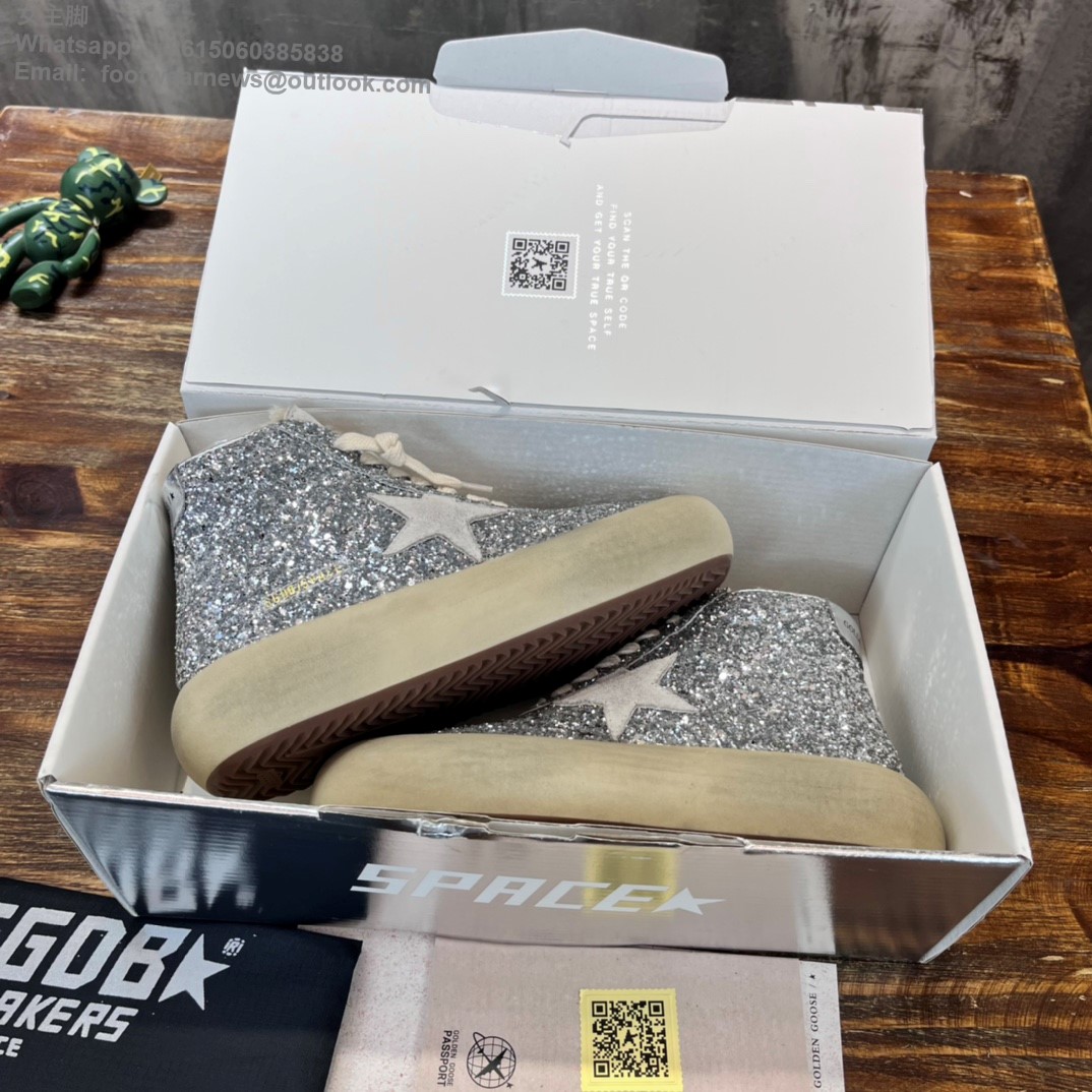 Golden Goose GGDB High Tops Sneakers leopard Women Men 895