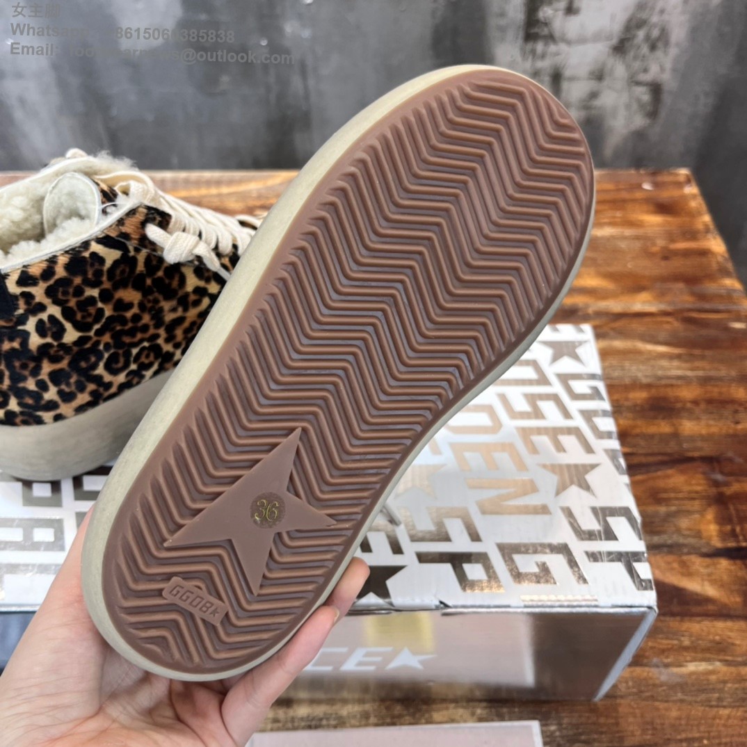 Golden Goose GGDB High Tops Sneakers leopard Women Men 895