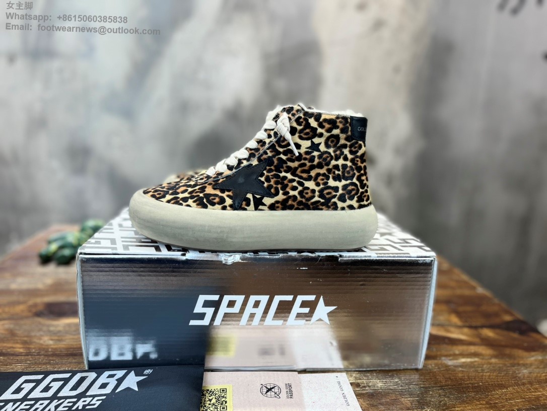Golden Goose GGDB High Tops Sneakers leopard Women Men 895