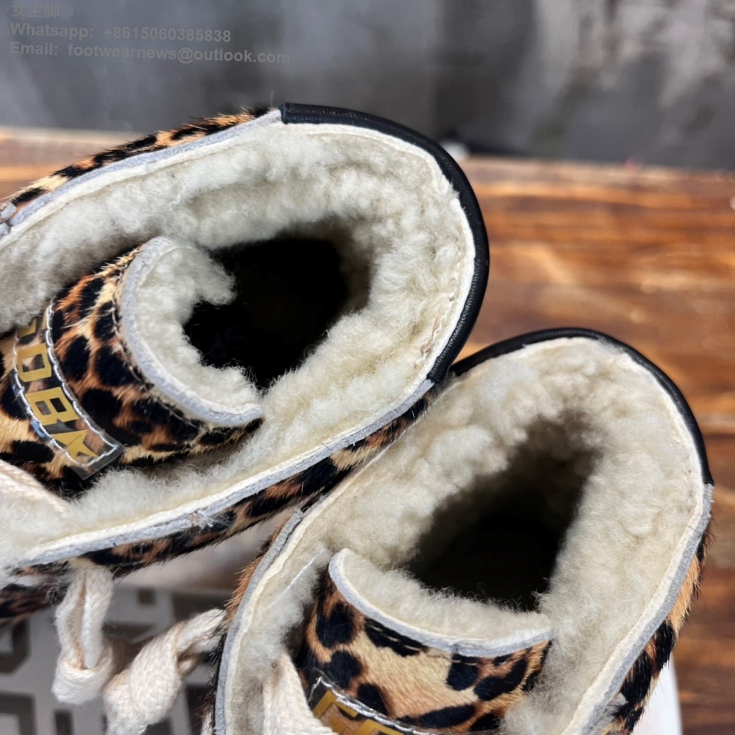 Golden Goose GGDB High Tops Sneakers leopard Women Men 895