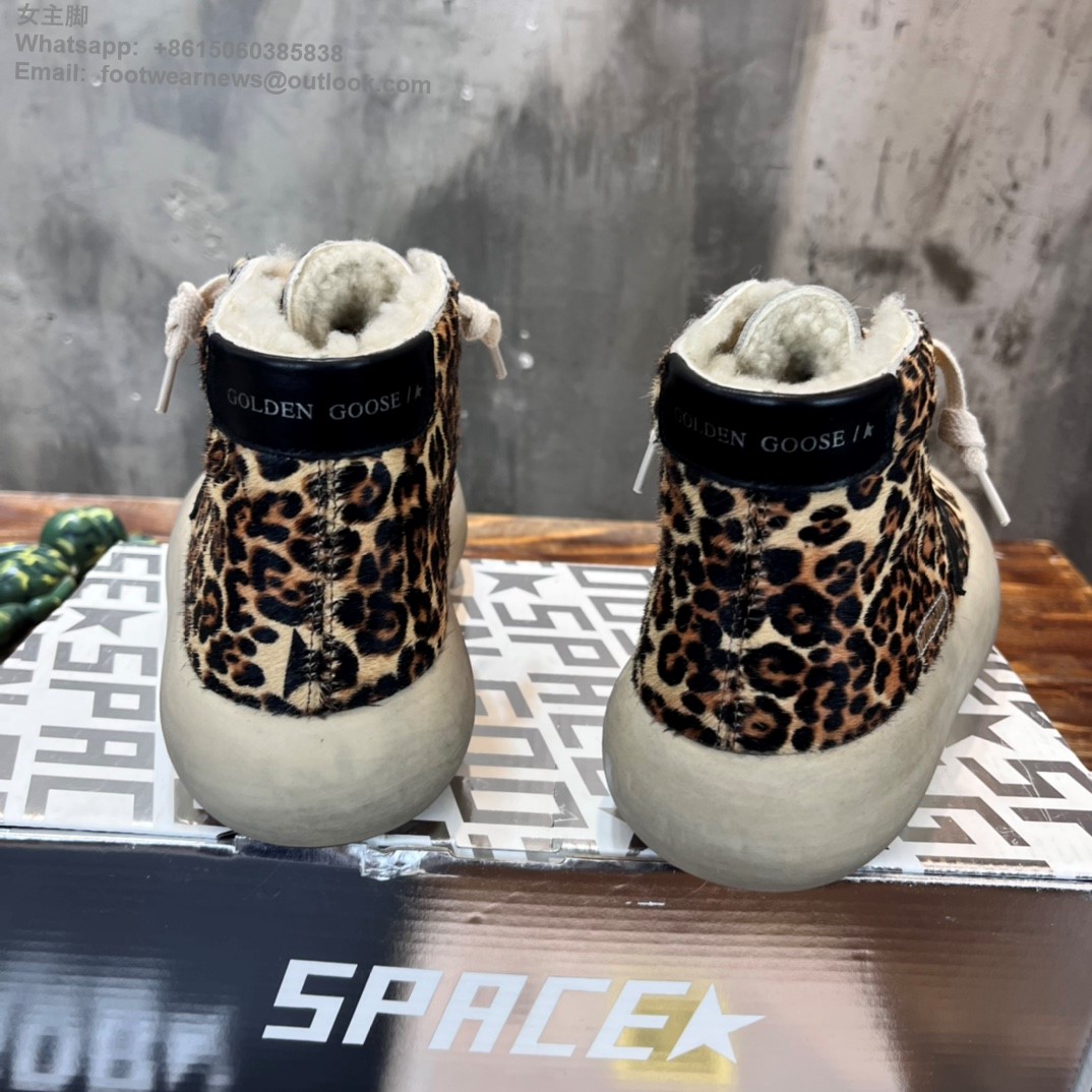 Golden Goose GGDB High Tops Sneakers leopard Women Men 895