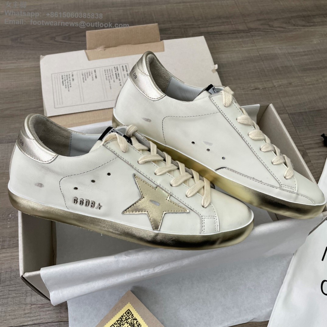 Golden Goose GGDB Superstar Low top Sneakers silver star Women Men Shoes