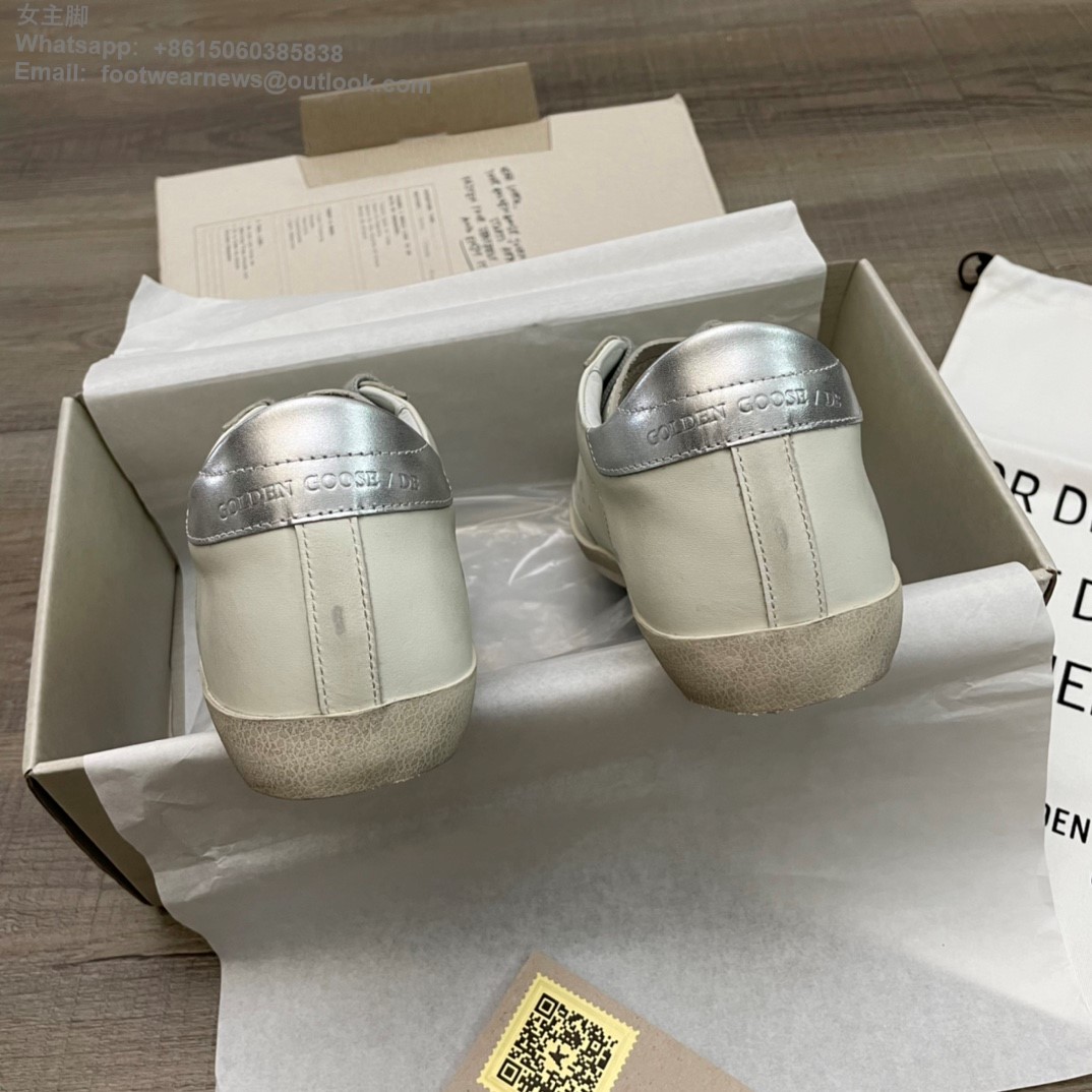 Golden Goose GGDB Superstar Low top Sneakers silver star Women Men Shoes