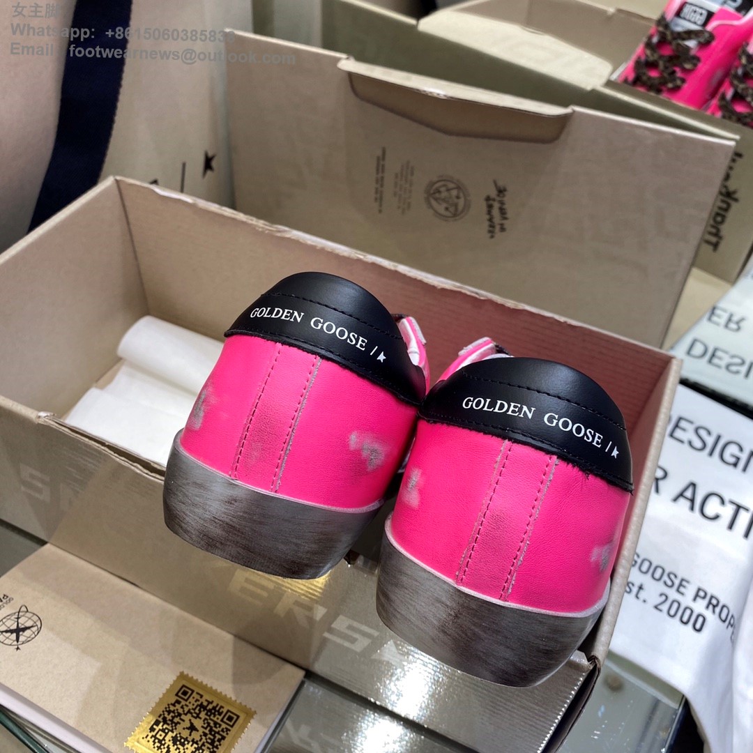 Golden Goose GGDB pink leather Sneakers Women Men Shoes