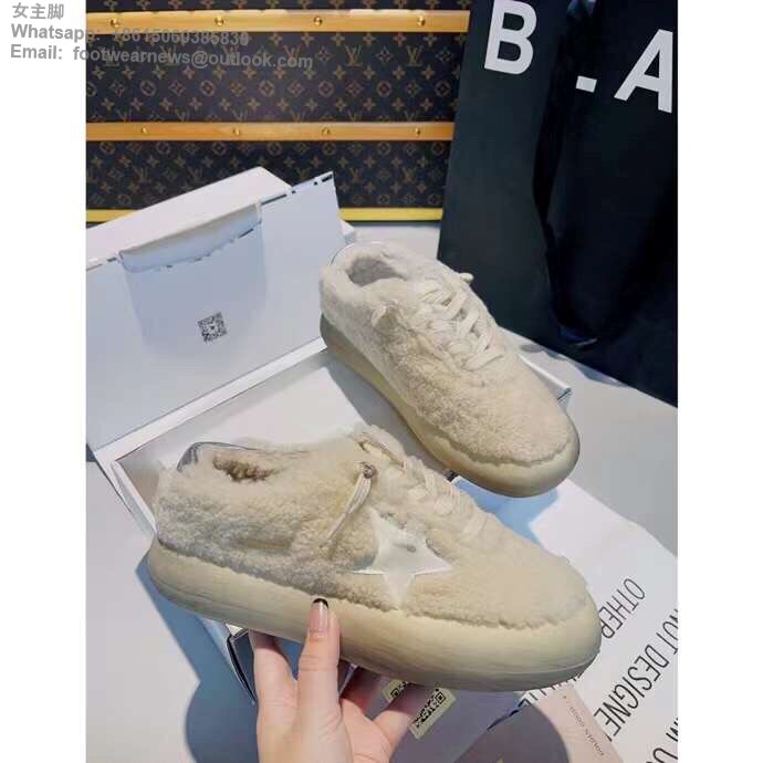 Golden Goose GGDB Fur pink star Sneakers Women Men Shoes