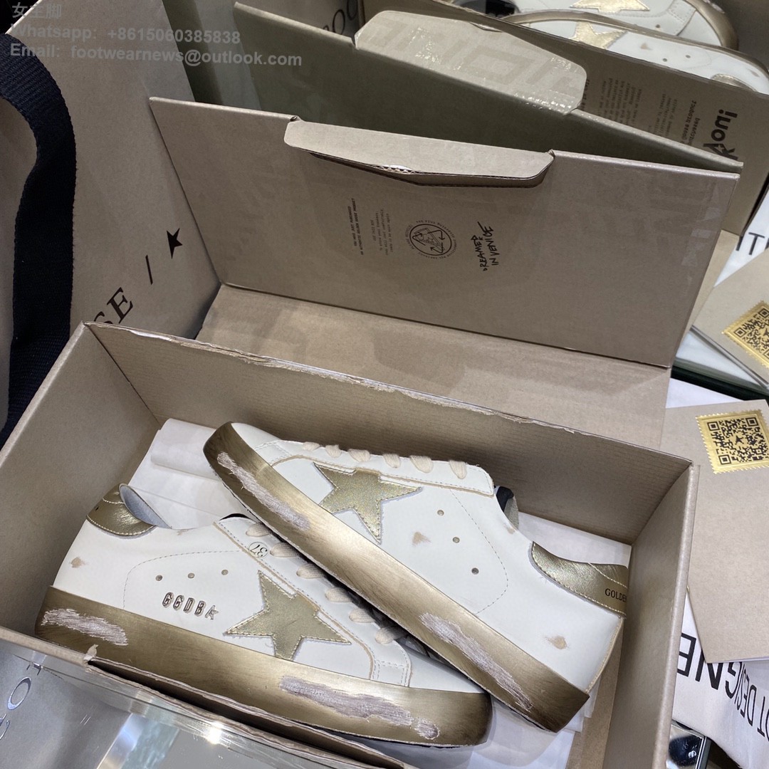 GOLDEN GOOSE Super-Star low-top Sneakers Lace-up GGDB Women Men Shoes