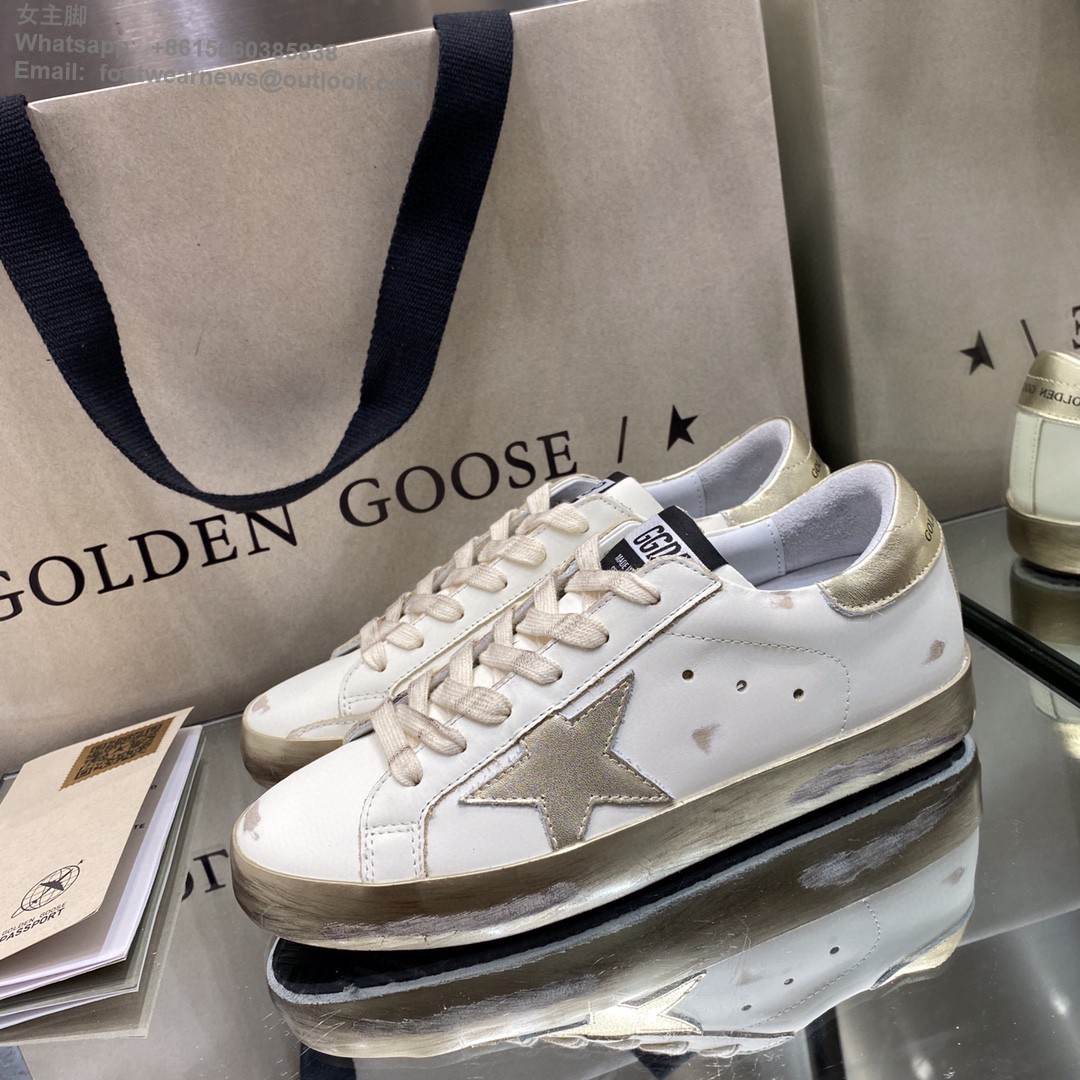 GOLDEN GOOSE Super-Star low-top Sneakers Lace-up GGDB Women Men Shoes