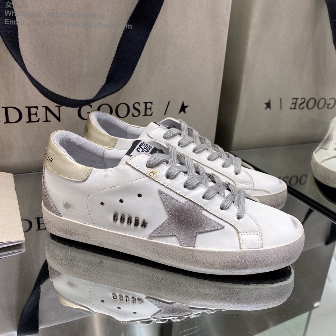 GOLDEN GOOSE Super-Star low-top Sneakers Lace-up GGDB Women Men Shoes