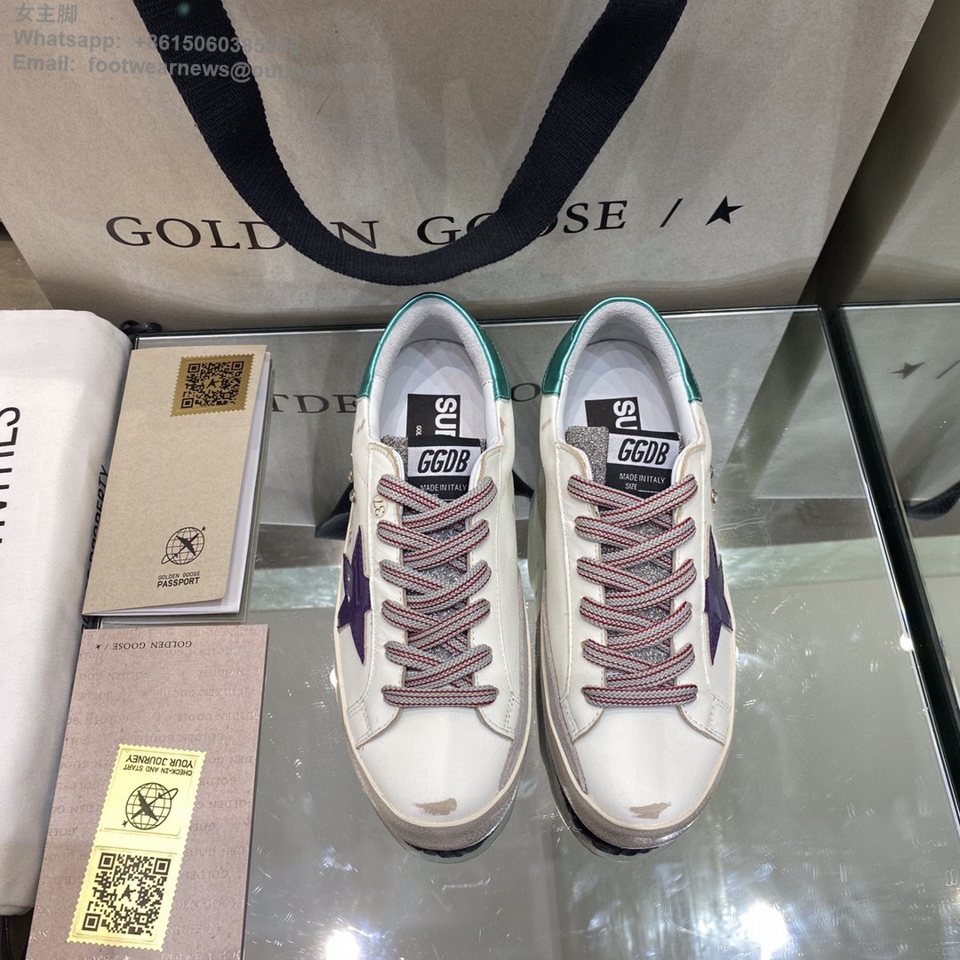 GOLDEN GOOSE Super-Star low-top Sneakers Lace-up GGDB Women Men Shoes