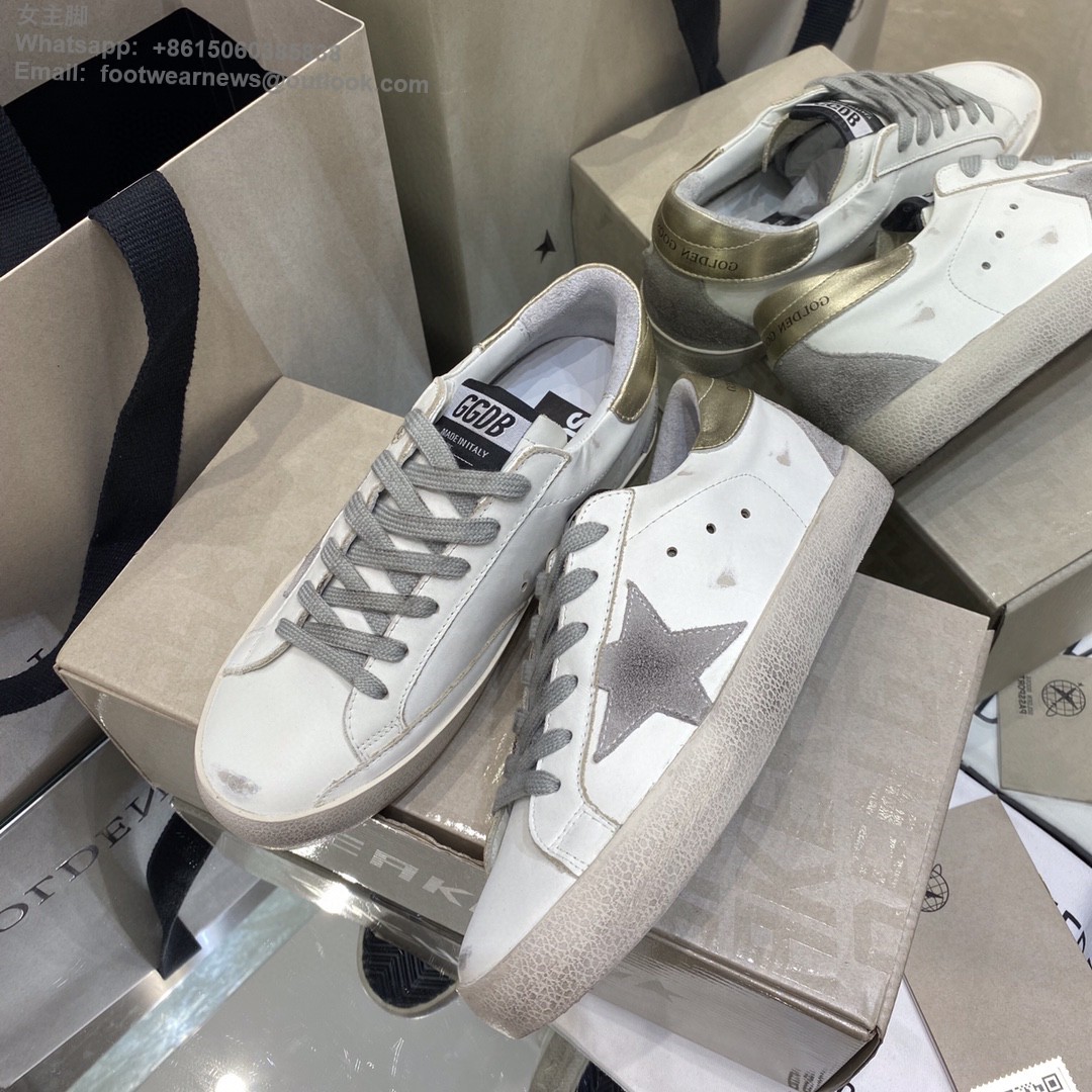GOLDEN GOOSE Super-Star low-top Sneakers Lace-up GGDB Women Men Shoes