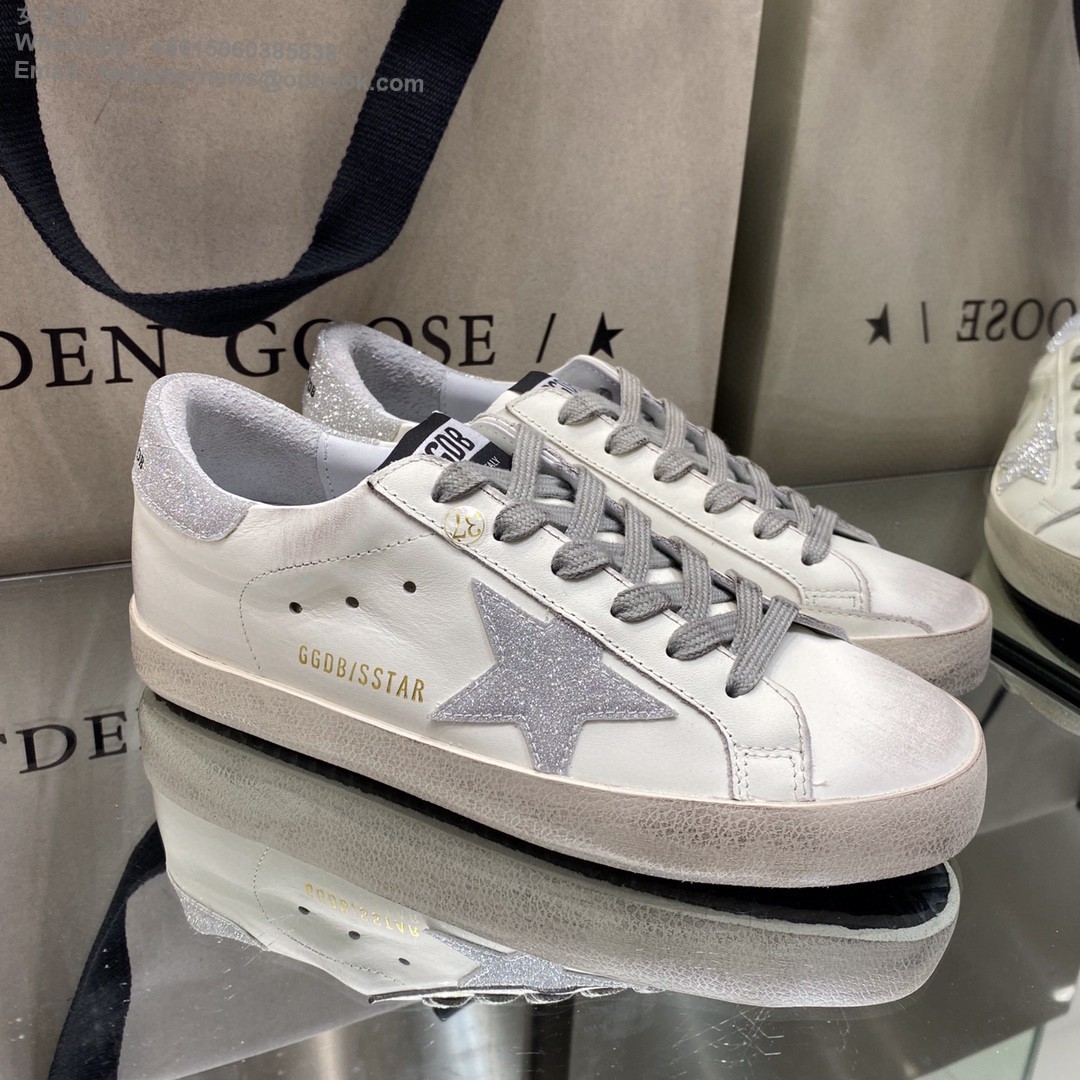 GOLDEN GOOSE Super-Star low-top Sneakers Lace-up GGDB Women Men Shoes
