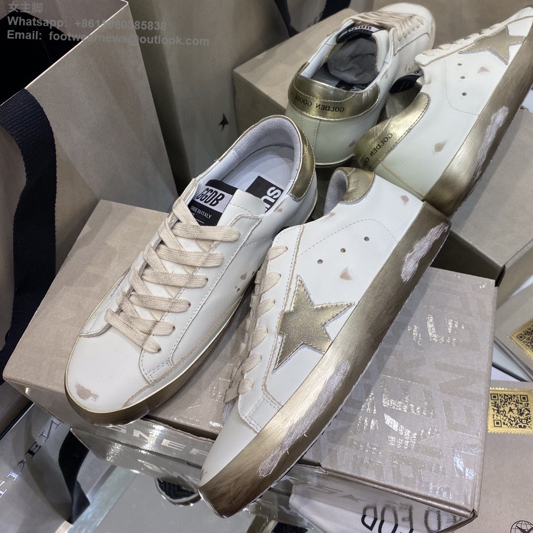 GOLDEN GOOSE Super-Star low-top Sneakers Lace-up GGDB Women Men Shoes