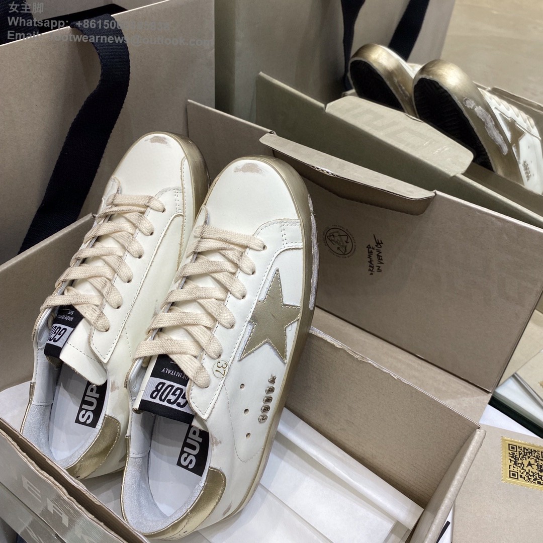 GOLDEN GOOSE Super-Star low-top Sneakers Lace-up GGDB Women Men Shoes