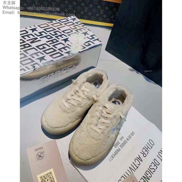 Golden Goose GGDB Fur pink star Sneakers Women Men Shoes