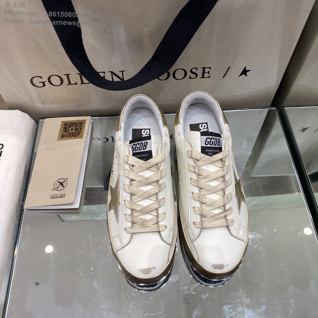 GOLDEN GOOSE Super-Star low-top Sneakers Lace-up GGDB Women Men Shoes