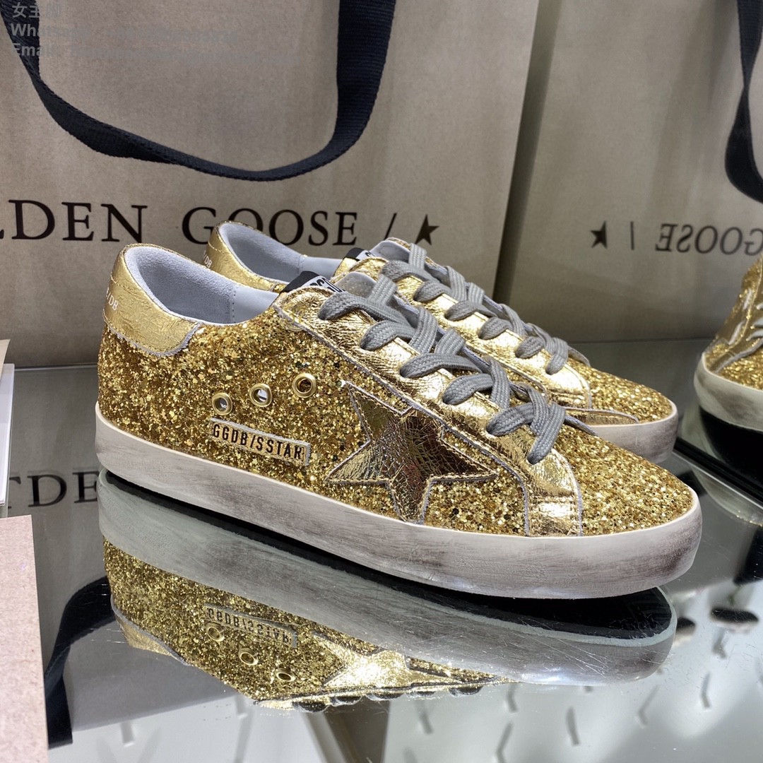 Golden Goose GGDB sstar gold glitter Sneakers Women Men Shoes