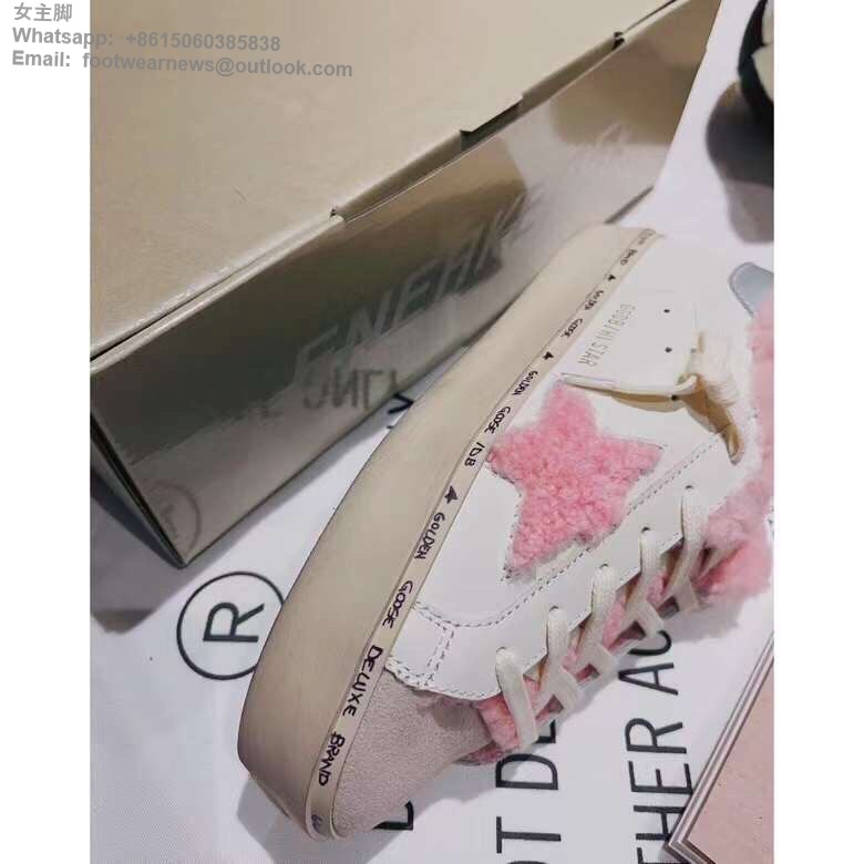 Golden Goose GGDB Fur pink star Sneakers Women Men Shoes
