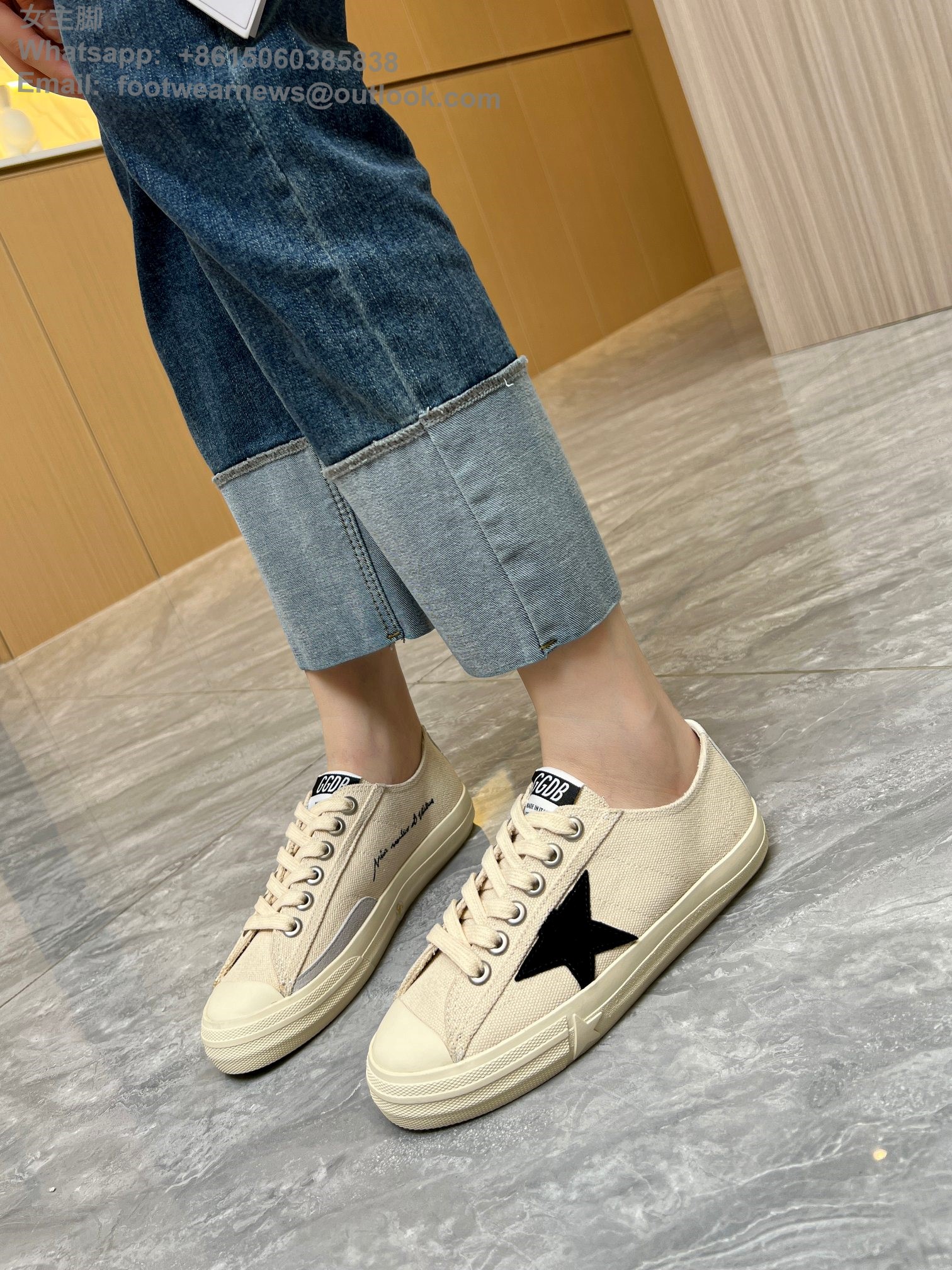Golden Goose Deluxe Brand GGDB canvas Space Sneakers Mens Women Shoes