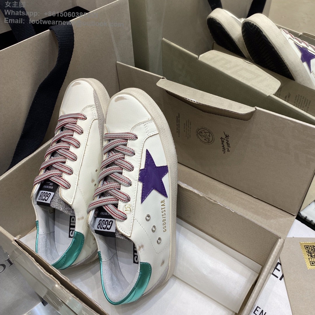 GOLDEN GOOSE Super-Star low-top Sneakers Lace-up GGDB Women Men Shoes