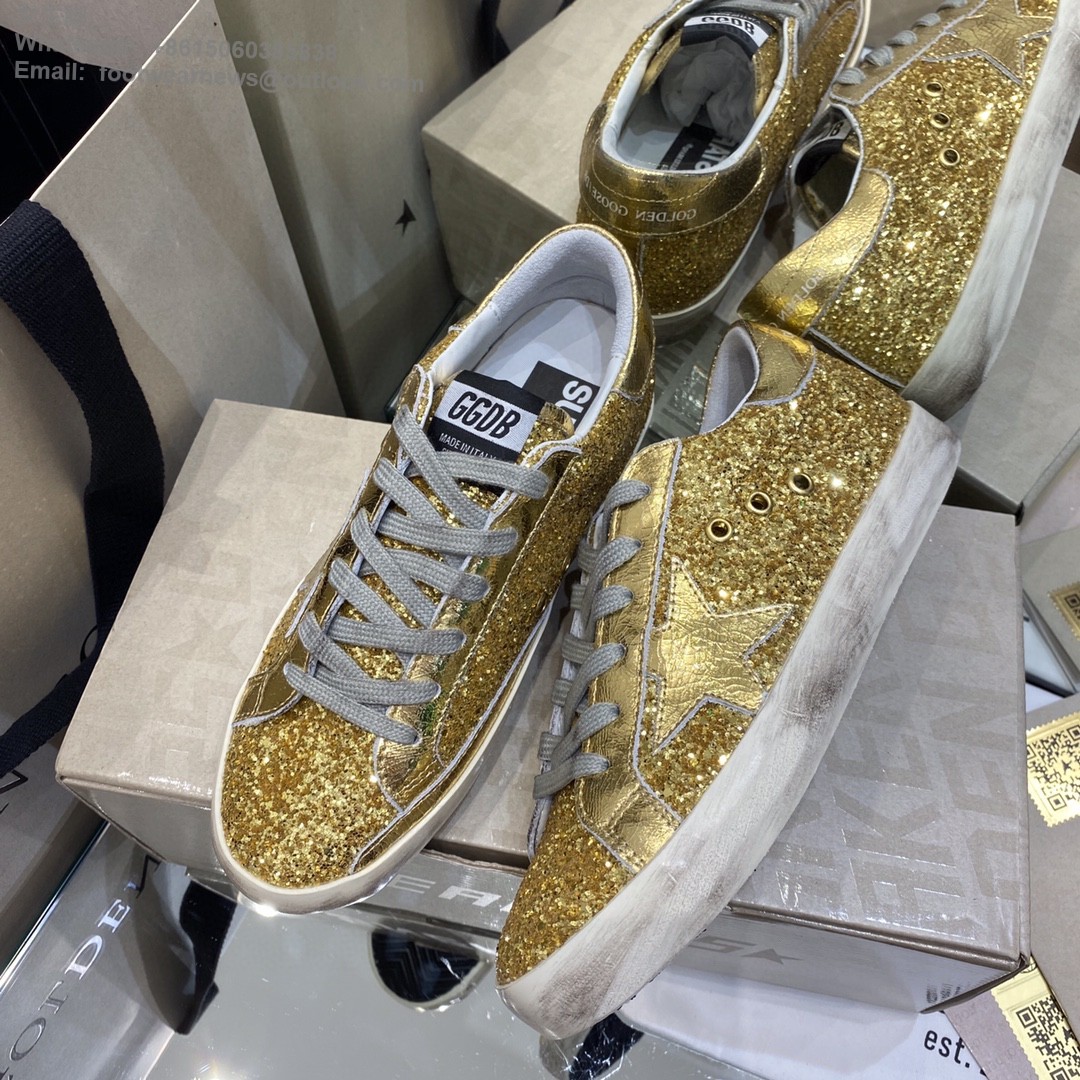Golden Goose GGDB sstar gold glitter Sneakers Women Men Shoes
