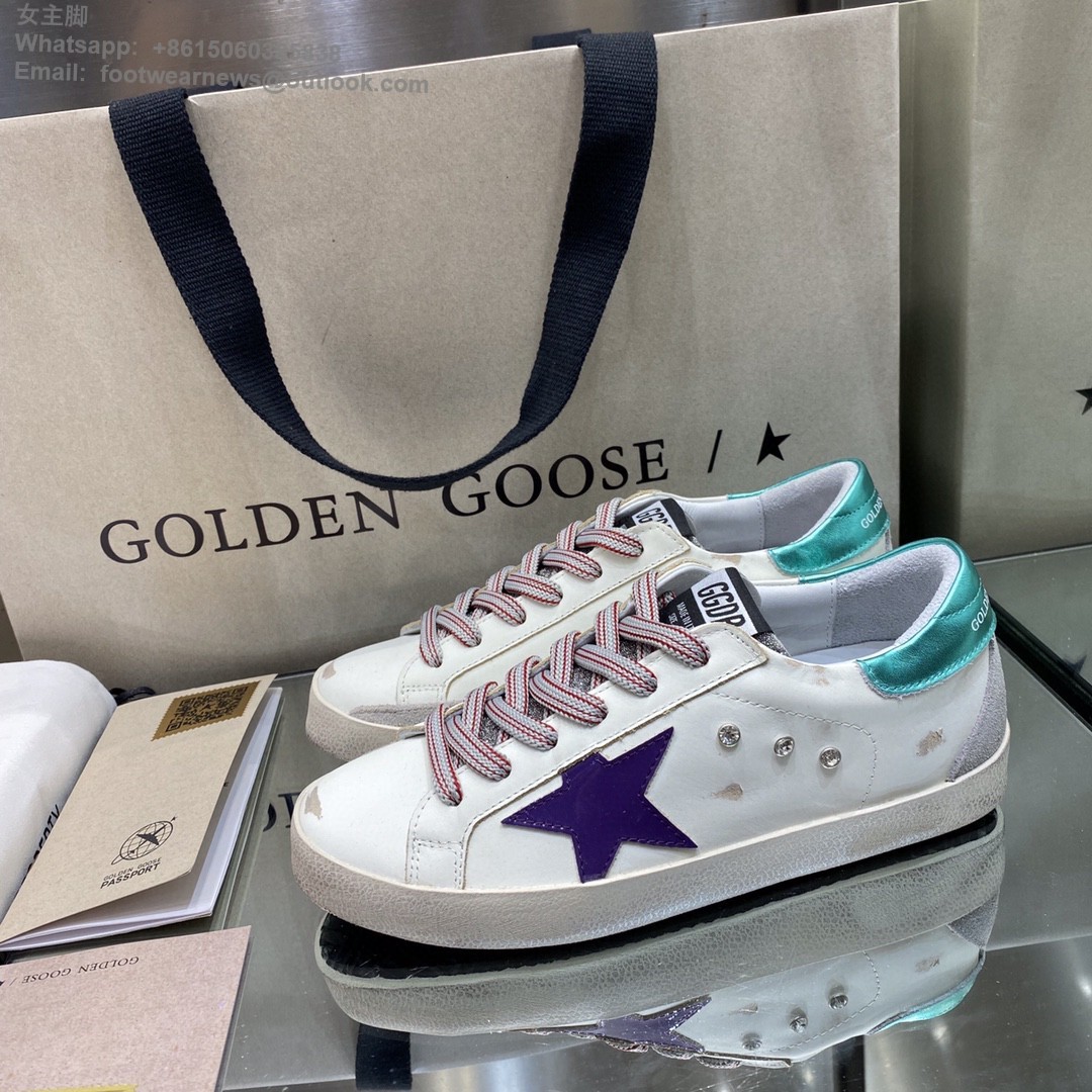 GOLDEN GOOSE Super-Star low-top Sneakers Lace-up GGDB Women Men Shoes