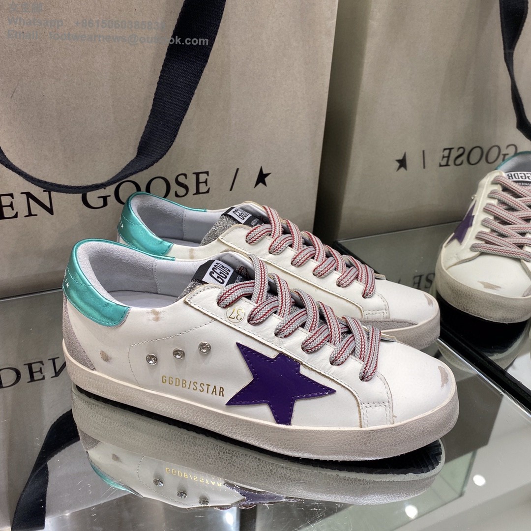 GOLDEN GOOSE Super-Star low-top Sneakers Lace-up GGDB Women Men Shoes