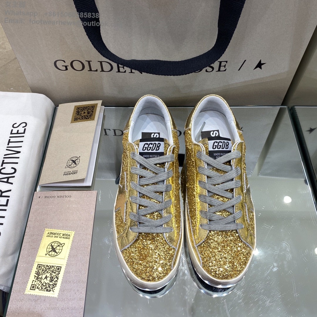 Golden Goose GGDB sstar gold glitter Sneakers Women Men Shoes