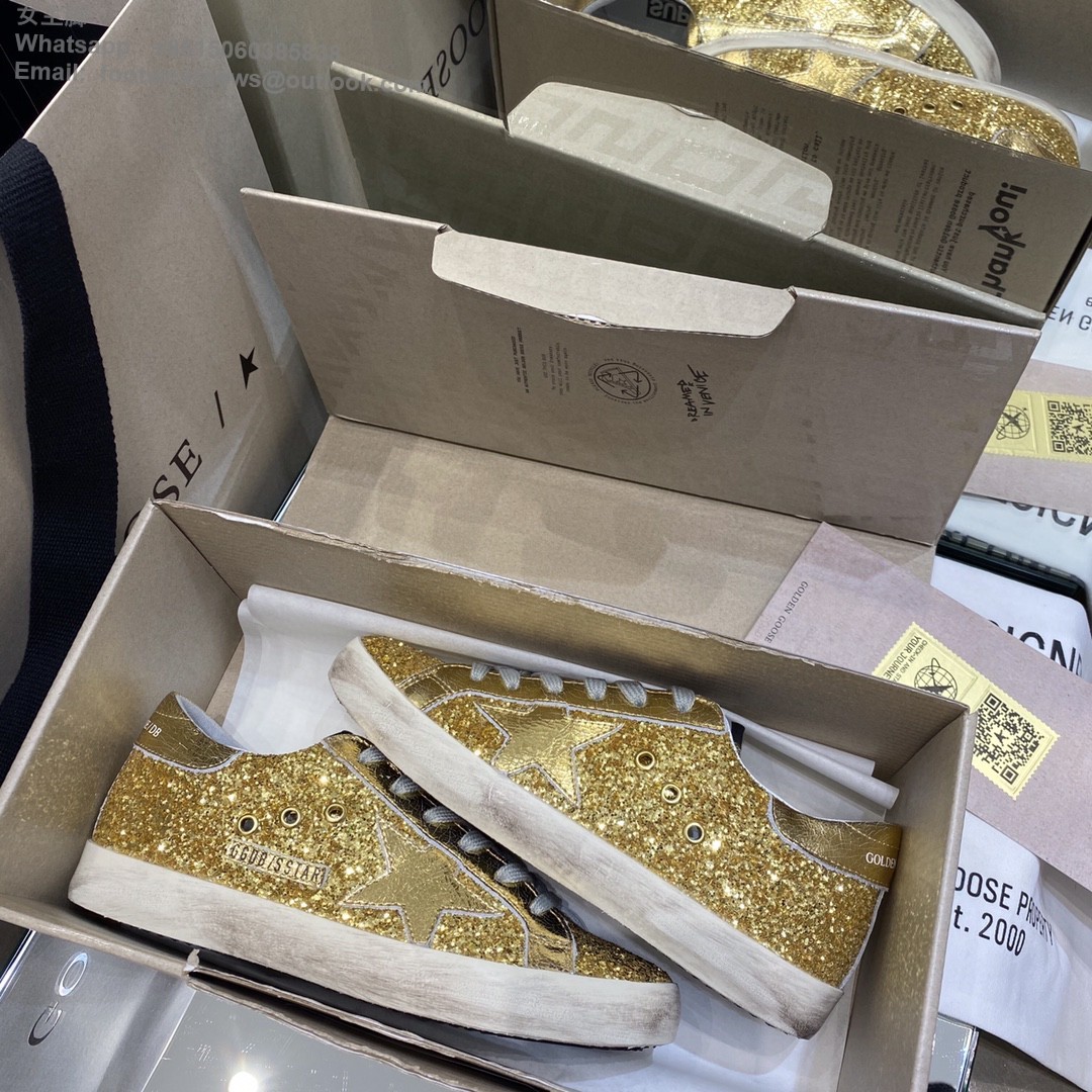 Golden Goose GGDB sstar gold glitter Sneakers Women Men Shoes