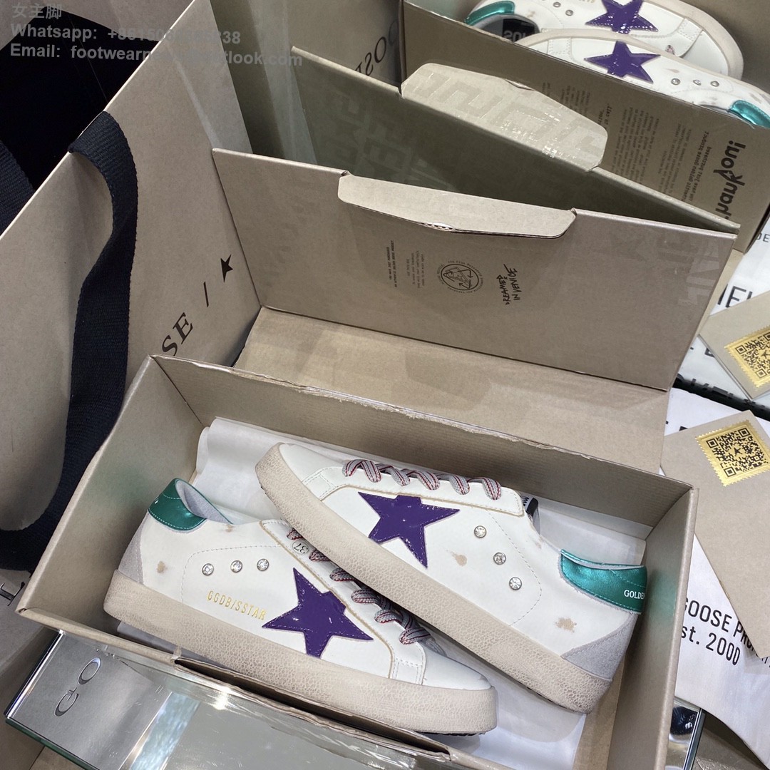 GOLDEN GOOSE Super-Star low-top Sneakers Lace-up GGDB Women Men Shoes