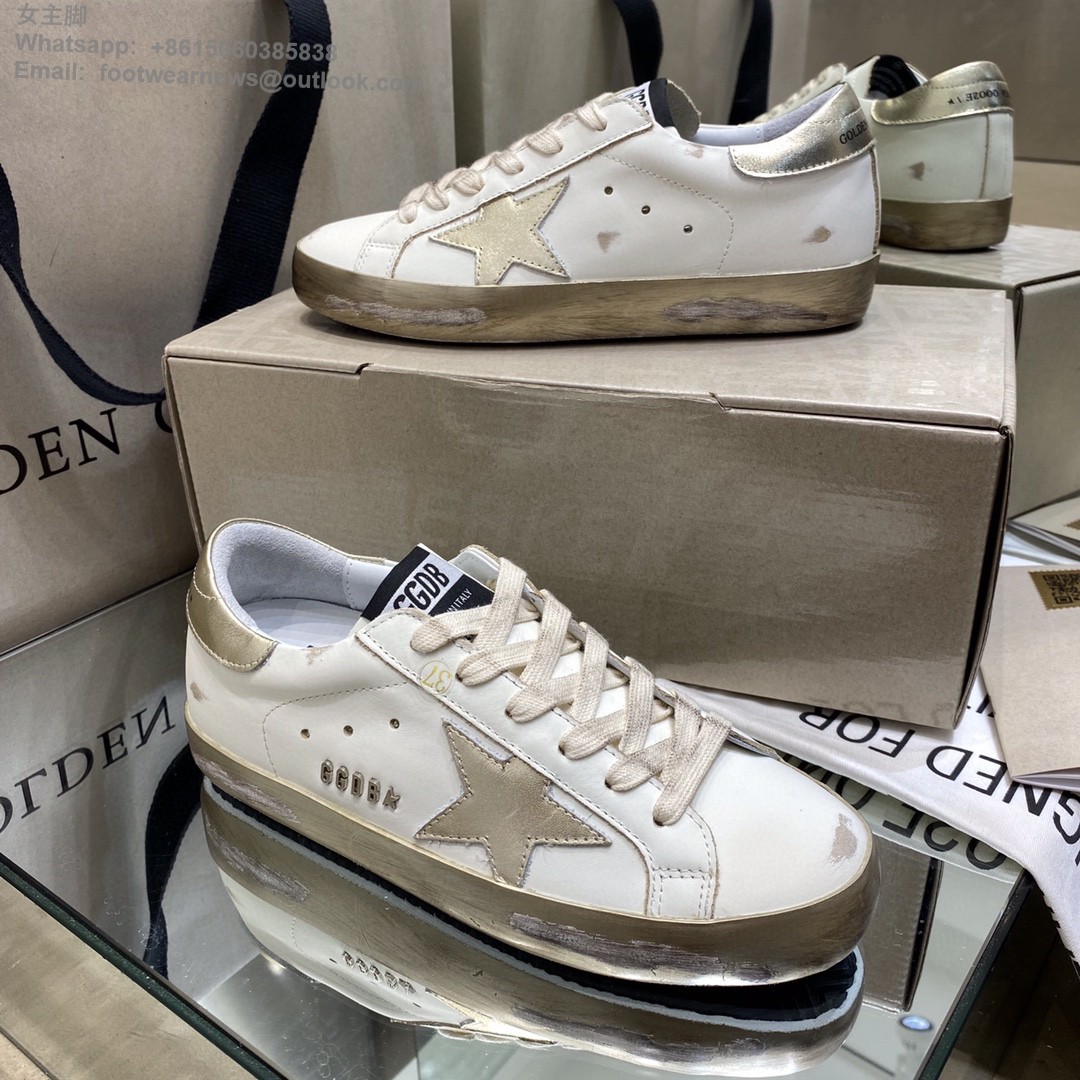 GOLDEN GOOSE Super-Star low-top Sneakers Lace-up GGDB Women Men Shoes