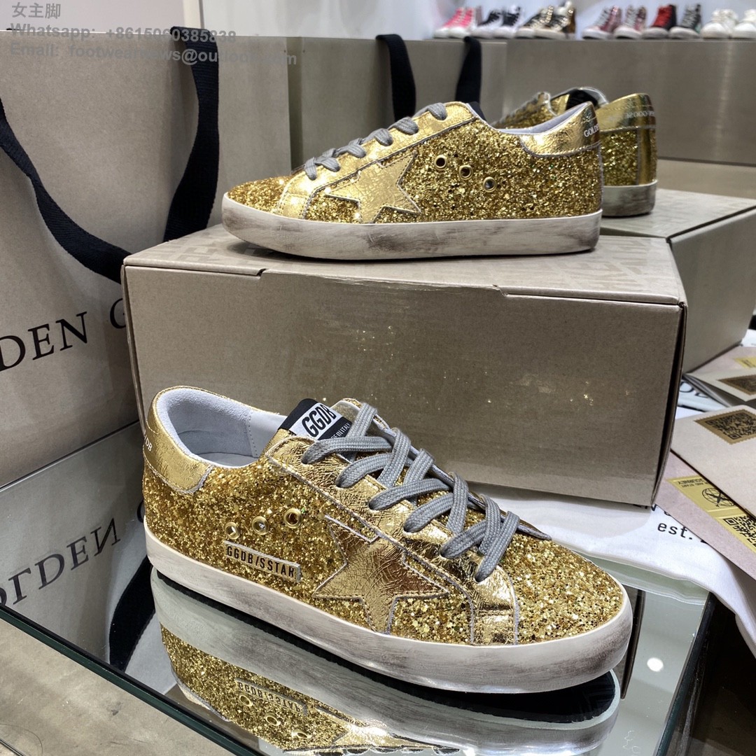 Golden Goose GGDB sstar gold glitter Sneakers Women Men Shoes