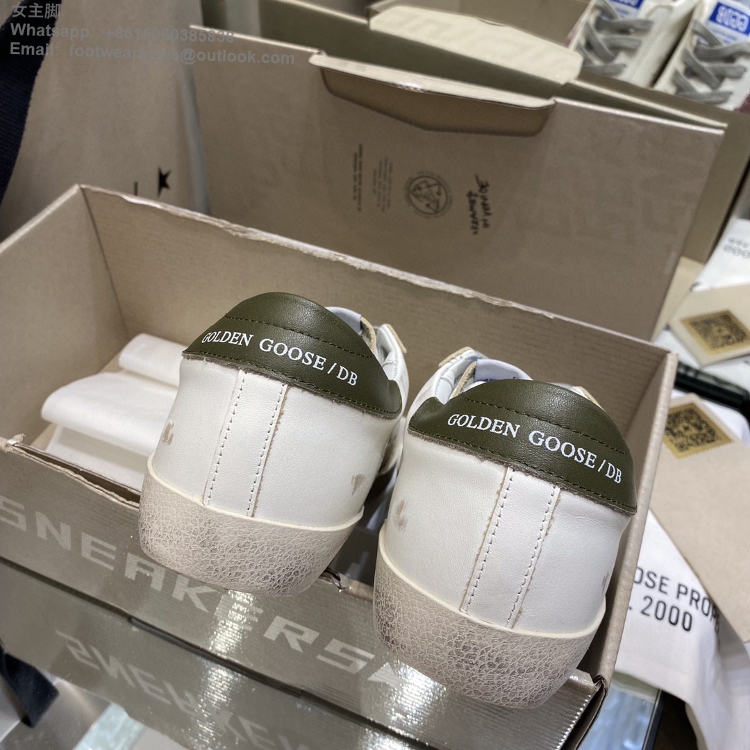 GOLDEN GOOSE Super-Star low-top Sneakers Lace-up GGDB Women Men Shoes pink glitter star