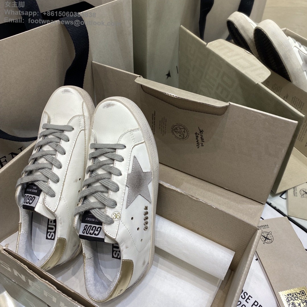 GOLDEN GOOSE Super-Star low-top Sneakers Lace-up GGDB Women Men Shoes