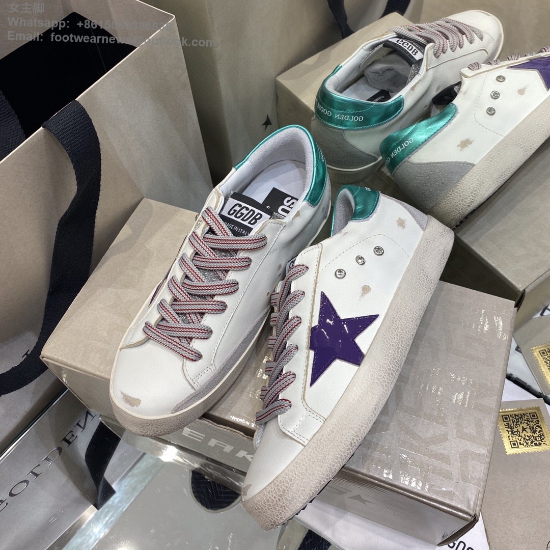GOLDEN GOOSE Super-Star low-top Sneakers Lace-up GGDB Women Men Shoes
