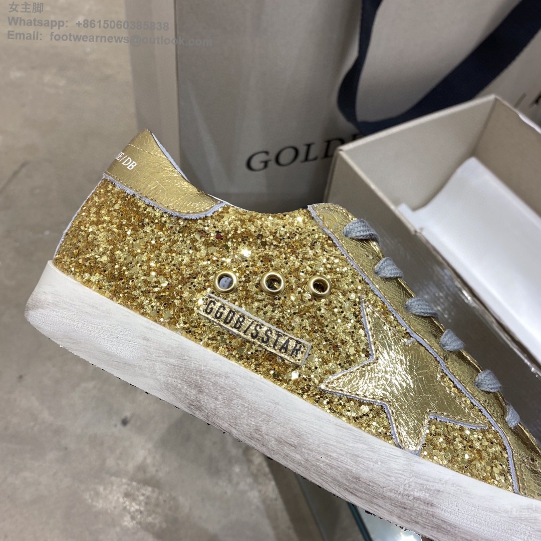 Golden Goose GGDB sstar gold glitter Sneakers Women Men Shoes