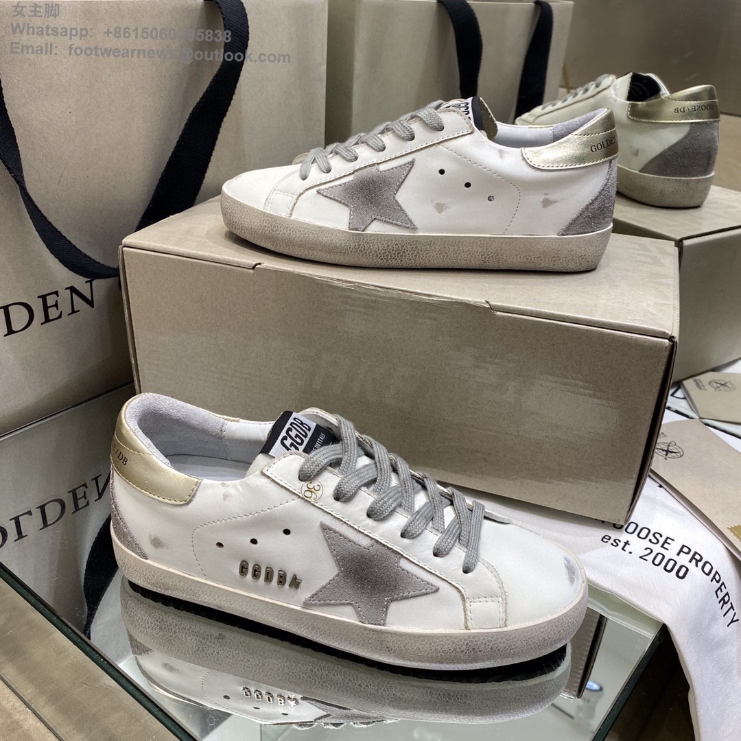 GOLDEN GOOSE Super-Star low-top Sneakers Lace-up GGDB Women Men Shoes
