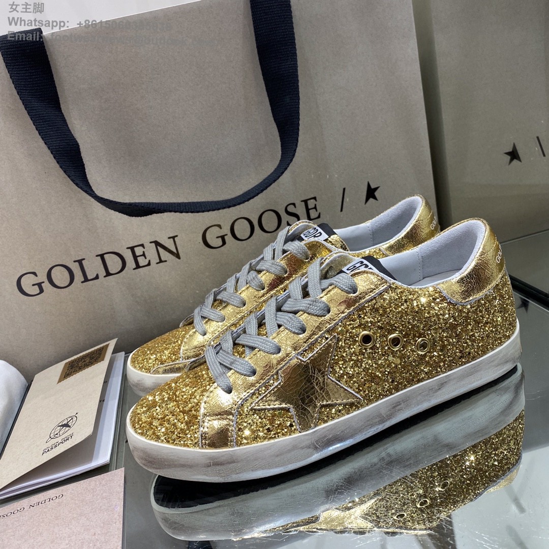 Golden Goose GGDB sstar gold glitter Sneakers Women Men Shoes