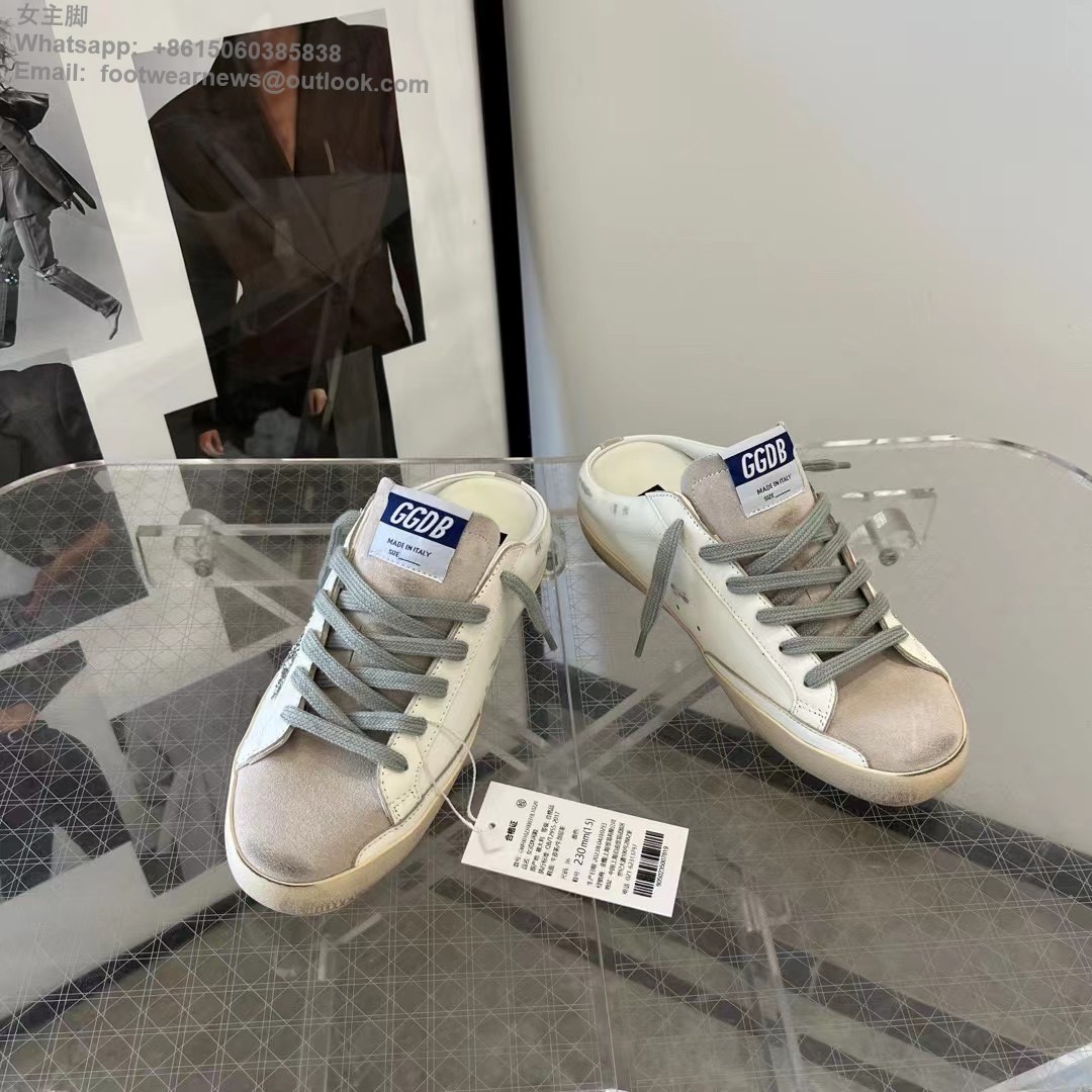 GOLDEN GOOSE GGDB Super-Star Sabot Low top sneakers Mens Women Shoes Slipper